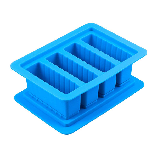 Buy 2 Pcs Silicone Butter Mold with Lid, Large 4 Cavities Butter Mold,  Butter Mold for Homemade Butter, Non-stick Butter Tray Butter Maker  Container, Butter Stick Molds with Measurements(Purple, Blue) Online at