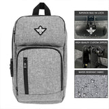 Erozul Equinox Smell Proof Crossbody Sling Bag With Combination Lock - Gray