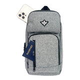 Erozul Equinox Smell Proof Crossbody Sling Bag With Combination Lock - Gray