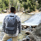 Erozul Legend Smell Proof Back Pack With Combination Lock - Gray
