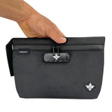 Erozul Orion Smell Proof Flat Pack Bag With Combination Lock - Black
