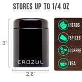 Erozul 100 ml Screw Top Airtight Wide Mouth Glass UV Jar