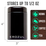 Erozul 250 ml Screw Top Airtight Wide Mouth Glass UV Jar