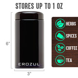 Erozul 500 ml Screw Top Airtight Wide Mouth Glass UV Jar