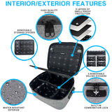 Erozul Exodus v2 Smell Proof Case With Combination Lock - Black